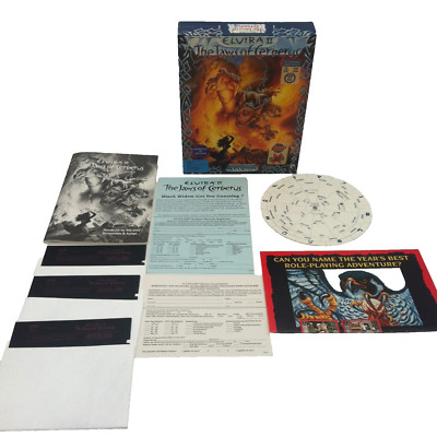 Elvira 2 Big Box The Jaws of Cerberus Acolade IBM PC 5,25 HDD Komplett