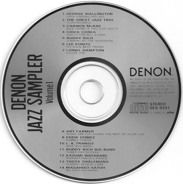 DENON Jazz Sampler Volume 1 - legendäre audiophile Referenz CD - - Bild 3 von 3