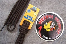 Brown Thin Round 27" x 1/8"-3/8" JN Shoelaces Shoe Strings Piranha Records