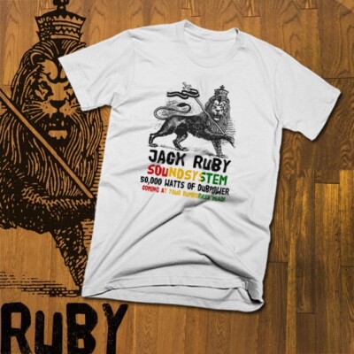 Reggae T-Shirt Jamaican Rastafarian Haile Selassie Dreadlock Vibe Dub Power lion