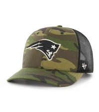 New England Patriots '47 Brand Camo Trucker Adjustable Backstrap Hat