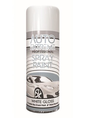 Allzweck Weiß Glanz Aerosol Sprühlack für Auto Van Fahrrad Metall Kunststoff 400ml