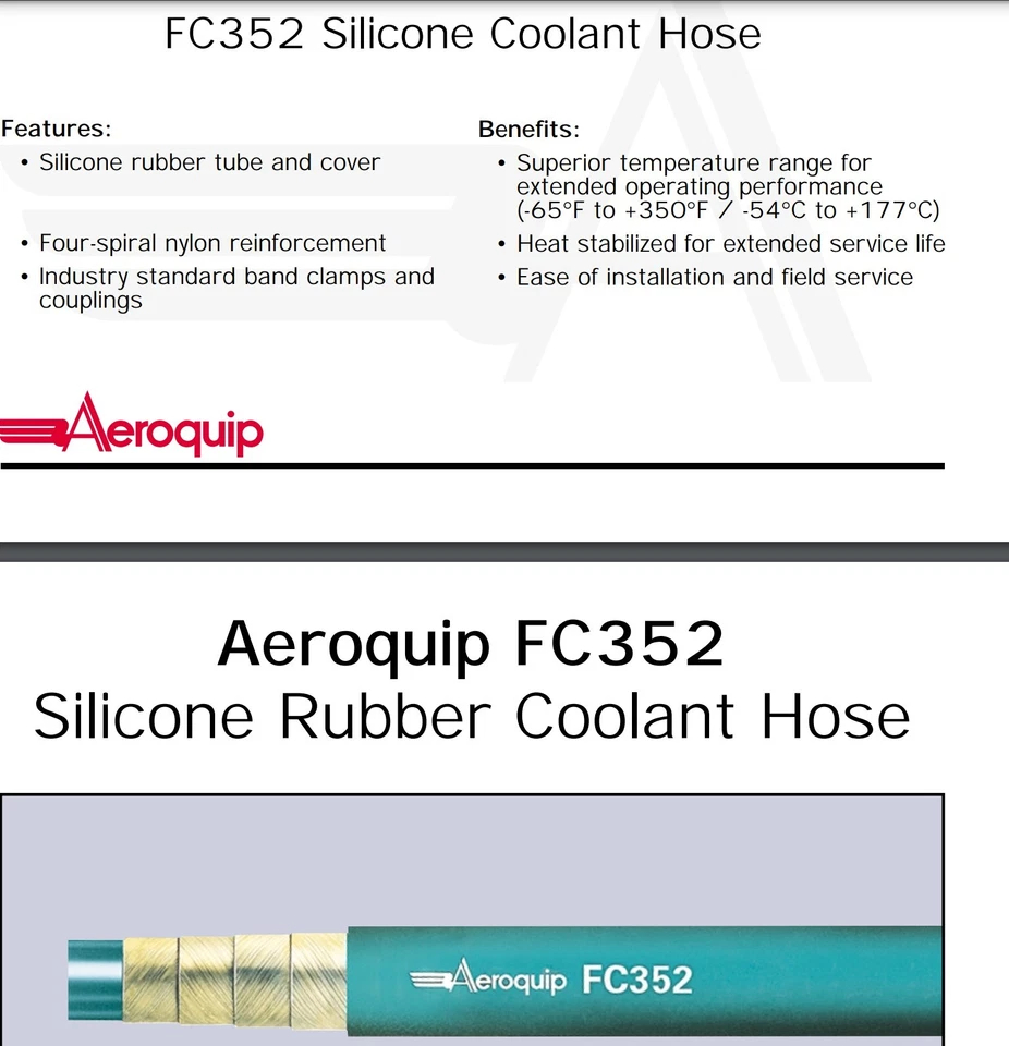 (12 pies palo) 1 1/2” 4 capas silicona radiador refrigerante manguera edición militar [P7S2]  Foto 2 de 4