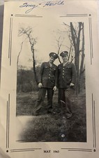 Military Photo - Two U.S. Soldiers In Uniform Picture 1943