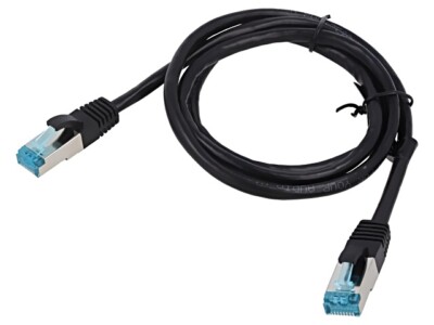 VAP-B05-B100 Patch cord F/UTP 5e Line Cu PVC schwarz 1m 26AWG geschirmt VENTION