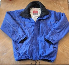 Mens Polar Edge Ski Snowboard WIND PROOF Insulated Jacket XL Muiti Pocket blue