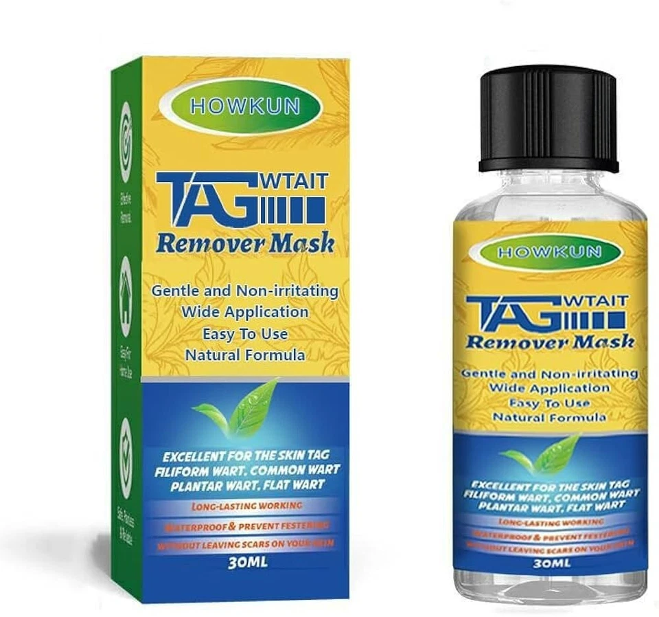 HOWKUN SKIN TAG REMOVER MASK 30ML WART & MOLE