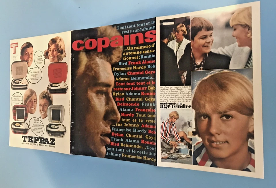 Poster Rare Johnny Hallyday Salut Les Copains - Photo 2/2