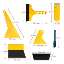 Car Sticker Kit 7pcs Window Tint Accessories Squeegee Film Sticker Scraper
