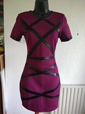 Misguided Purple Bodycon Dress Size 8