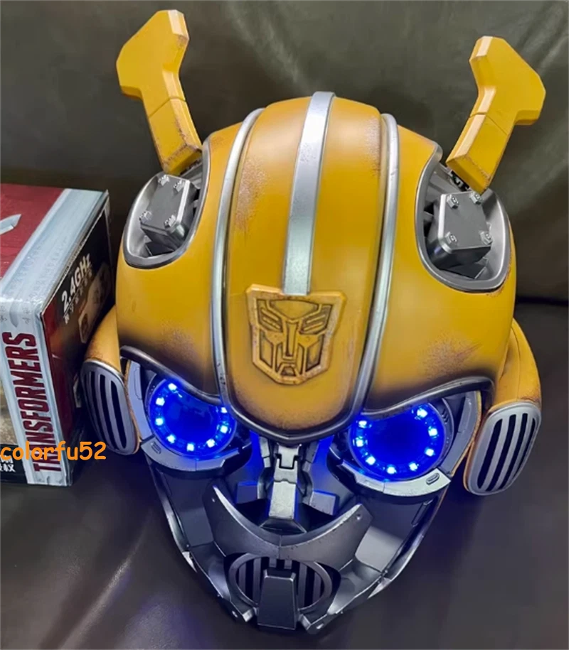 Máscara de casco Killerbody Amazing Bumblebee 1:1 portátil control de voz utilería regalo Foto 2 de 4