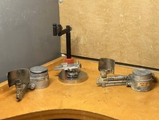 Hanau Touch-O-Matic Dental Burner Mixed Gas WTelescopic Shield & ParalleloMeter