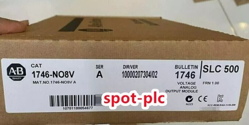 New Factory Sealed AB 1746-NO8V / A SLC 500 Analog Output Module 1746NO8V