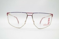 Vintage Metzler 0847 053 Gold Violet Square Glasses Eyeglass Frame NOS