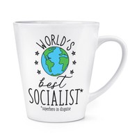 World's Best Sozialist 341Ml Latte Becher Tasse Lustig Best Toll Sozialismus