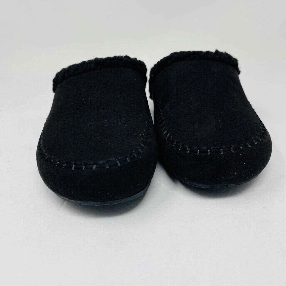 全新 Style & Co. Womans 尺寸 7M Brooklyn 人造毛皮内衬拖鞋 鞋 黑色 — 第 4/4 张图片