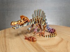 Spinosaurus Articulated Skeleton - 3D Printed Dinosaur Fidget Toy Flexi Factory