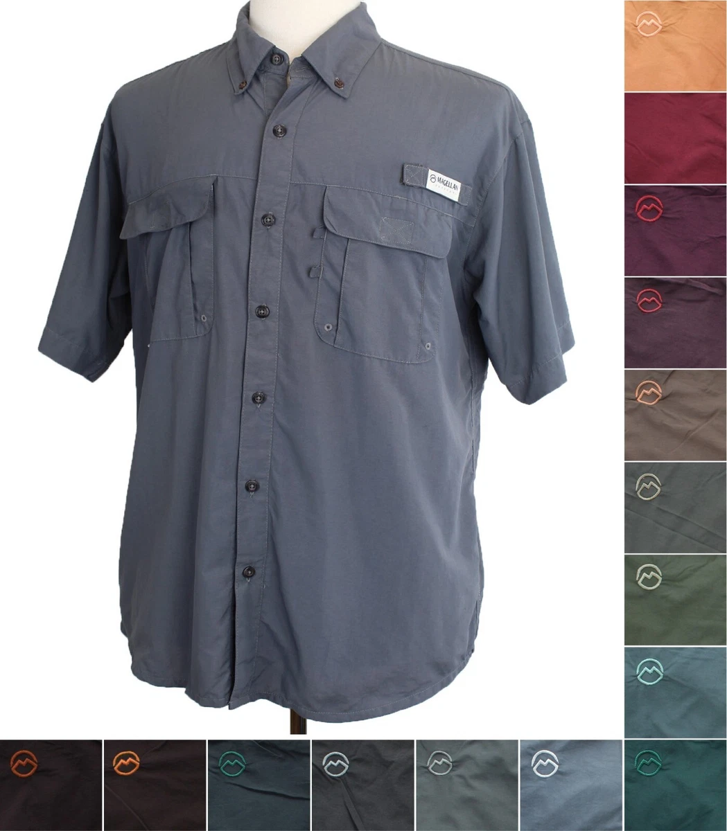 Magellan Outdoors Men's Fishing Shirt, Short Sleeve Button-Down