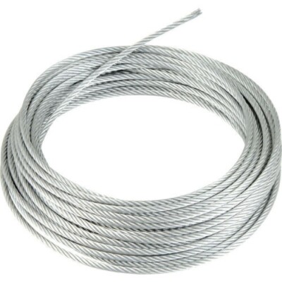4 mm x 100 Meter Edelstahl Drahtseil Seil Oberleitungsdraht 
