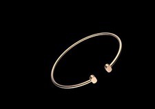 NEW Woman Women Pure Titanium Bracelet Elegant Rose Gold Arc Jewelry