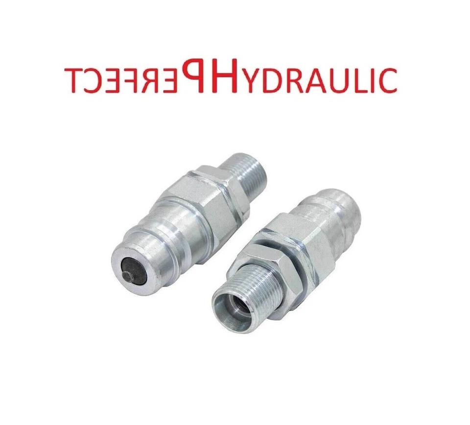 PERFECT HYDRAULIC Hydraulic quick coupling male bulkhead plug PAV ISO-A external M18x1.5-M22x1.5 e