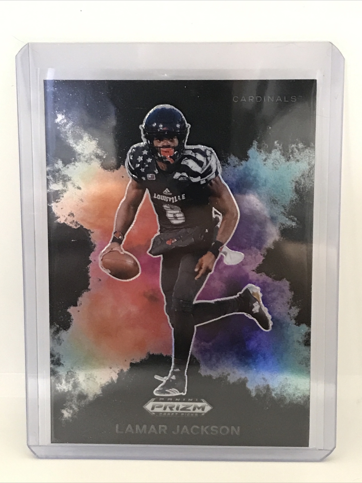 2024 PRIZM DRAFT FOOTBALL COLOR BLAST Lamar Jackson #CB-30 SSP 
