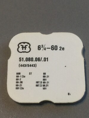 Fhf Cal 60 2e 60n 60-1 2e Setting Lever And Screw 443/5443 New In Pack