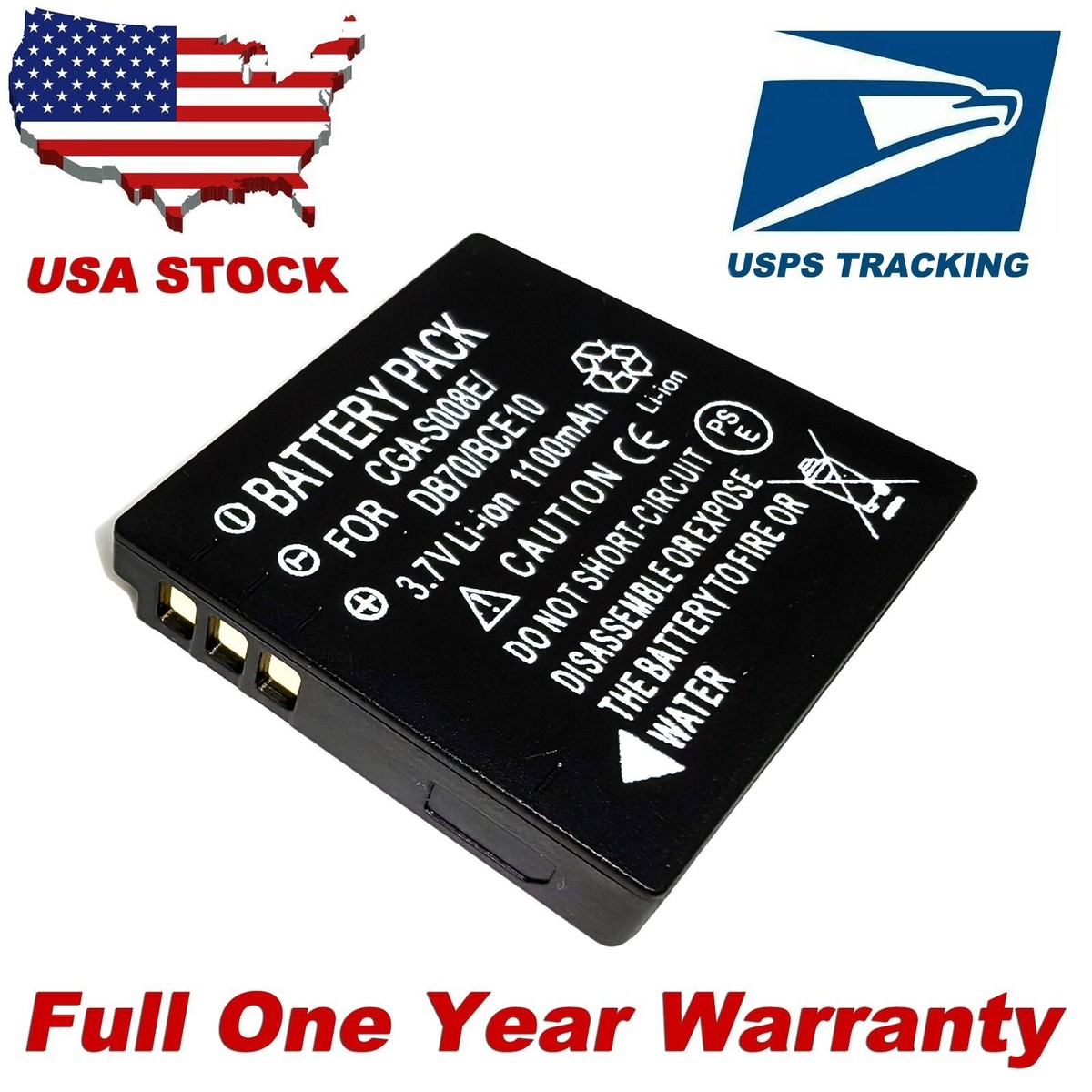 Battery For PANASONIC Lumix DMC-FX33 DMC-FX35 DMC-FX36 DMC-FX37