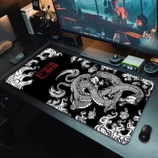 Japanese Dragon Gaming Mouse Pad Large Gamer Keyboard Desk Mat Anime 900x400