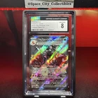 Pokémon TCG Charizard EX Black Star Promos 074 Paldean Fates Tin 2024 CGC 8