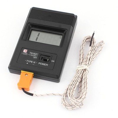 LCD K-Type Digital Display Thermometer TM-902C w Thermocouple Wire