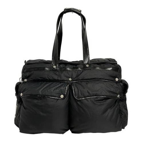 Celine Boston Bag | Canvas & Leather | Black | Women's