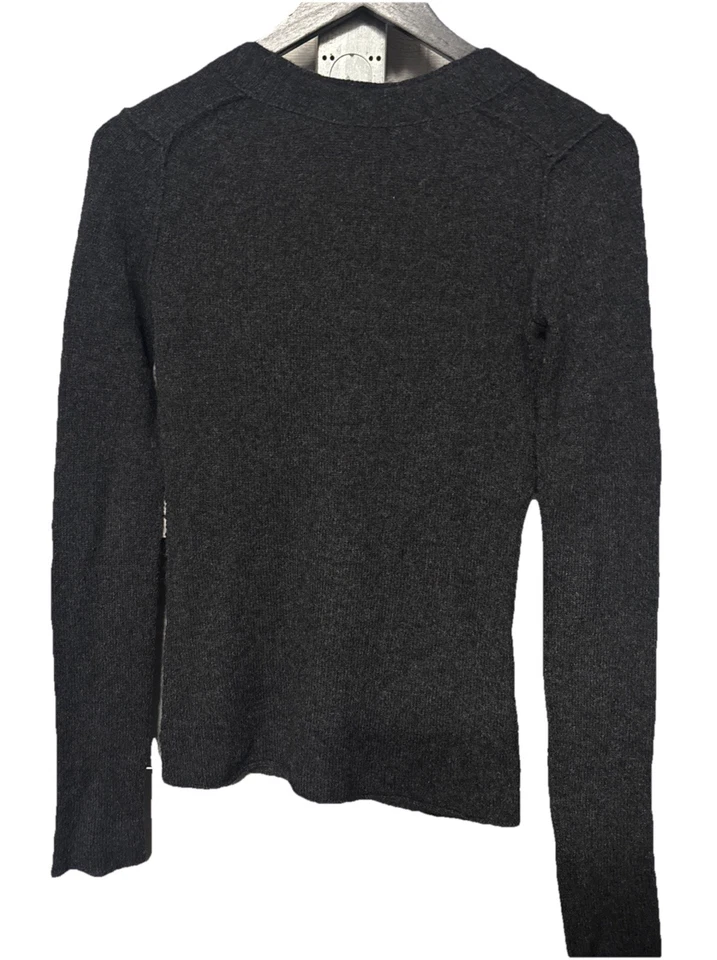 Cárdigan de cachemir para mujer Inhabit gris oscuro prendas de punto de lujo con botones talla S Foto 3 de 4