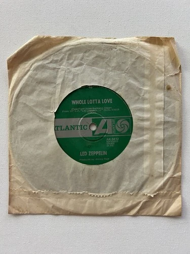 Led Zeppelin - Whole Lotta Love - 1969 Vinyl Record Single 45 Classic Rock
