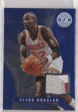 2012 Totally Certified Memorabilia Blue Prime 14/25 Clyde Drexler #195 HOF s6i
