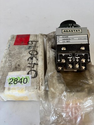 Agastat 7012AB Timing Relay .5-5sec 120v60hz