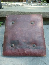 1909 Antique Wagon Carriage Foot Rest Stool C.A. Buffington & Co. Berkshire NY 