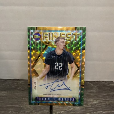 2023-24 Topps Finest - Franz Wagner #FLA-FW Gold Geometric Refractor /50 (AU)