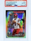 2024 Topps Chrome Jayden Daniels PRISM REFRACTOR Rookie RC #201 PSA 10 Gem Mint