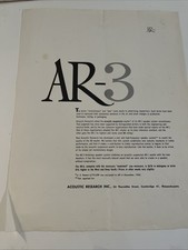 Acoustic Research AR-3 Flyer 1956