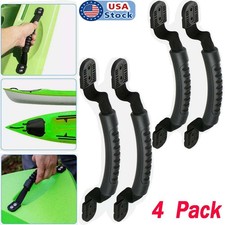 4 Pcs Rubber Boat Luggage Side Mount Carry Handles Fitting for Kayak Canoe Boat