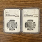 1964 Kennedy Half Dollar NGC PF 67 & 1965 Kennedy Half Dollar Ngc Ms 64