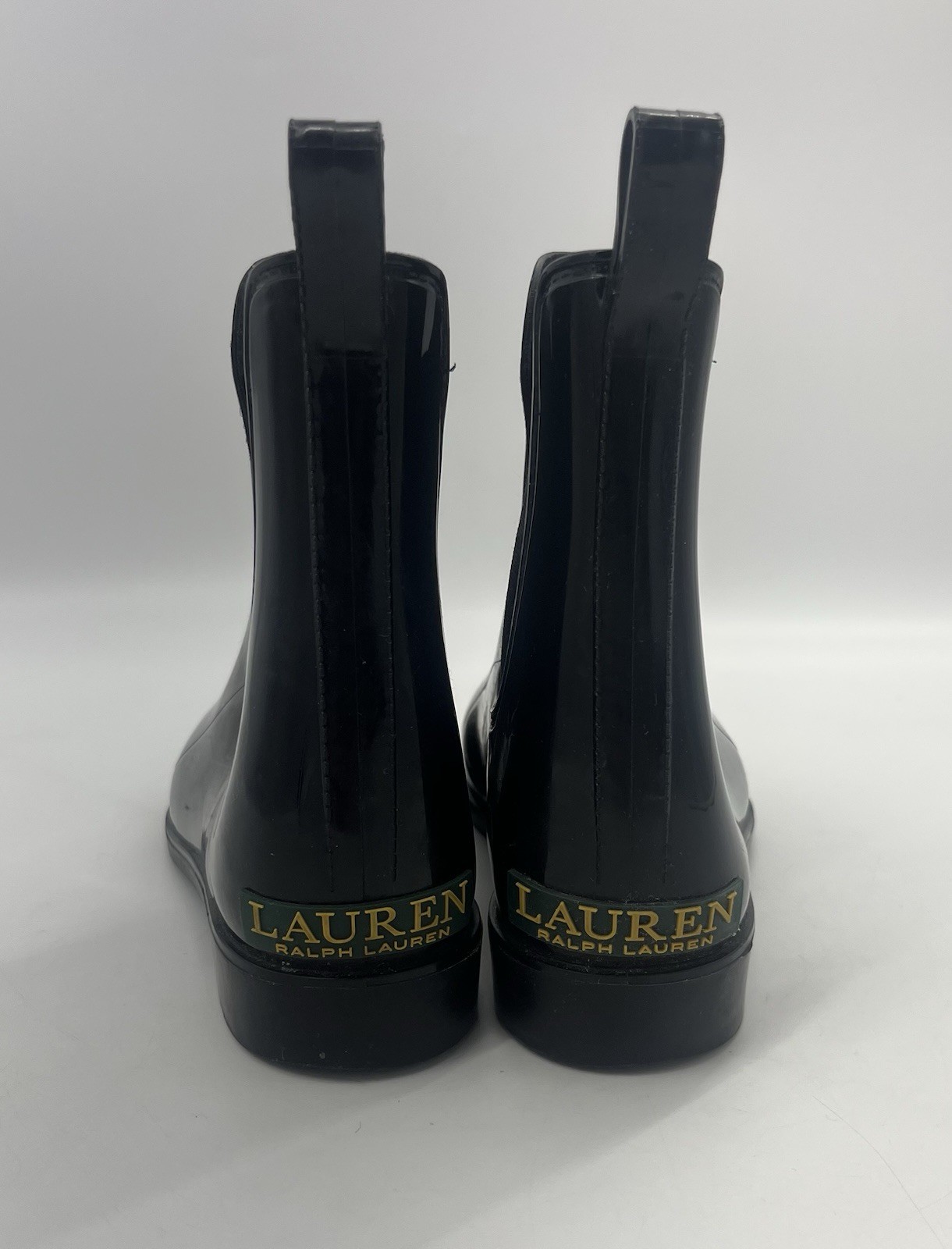 Lauren Ralph Lauren Women's Tally Bo Rai Rain Boots Waterproof Black Size 9 B