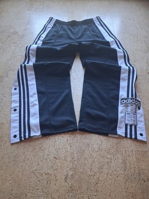 ADIDAS ORIGINALS Adibreak Trackpants Druckknopf Wide Leg Loose D 36 / S Carbon