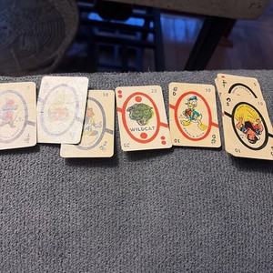 Mini 1950 WDP Walt Disney Productions Mickey Mouse Canasta Cards Disney
