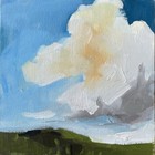 Modern Oil Painting Abstract Cloudscape Landscape Collect Original Fine Art