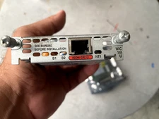 Lot of 2 Cisco WIC-1B-U 1-Port ISDN BRI WAN Interface Card Module. Free Pickup.