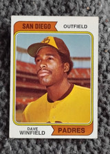 1974 Topps - Dave Winfield #456 (Rookie, Base Set, San Diego Padres)