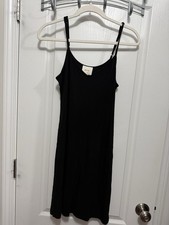 Maeve Anthropologie Little Black Minimalist Slip Dress Women’s S Sleeveless