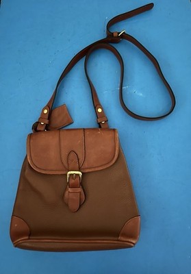 Nice Liz Claiborne Leather Crossbody Handbag Brown Purse Vintage Small Women's